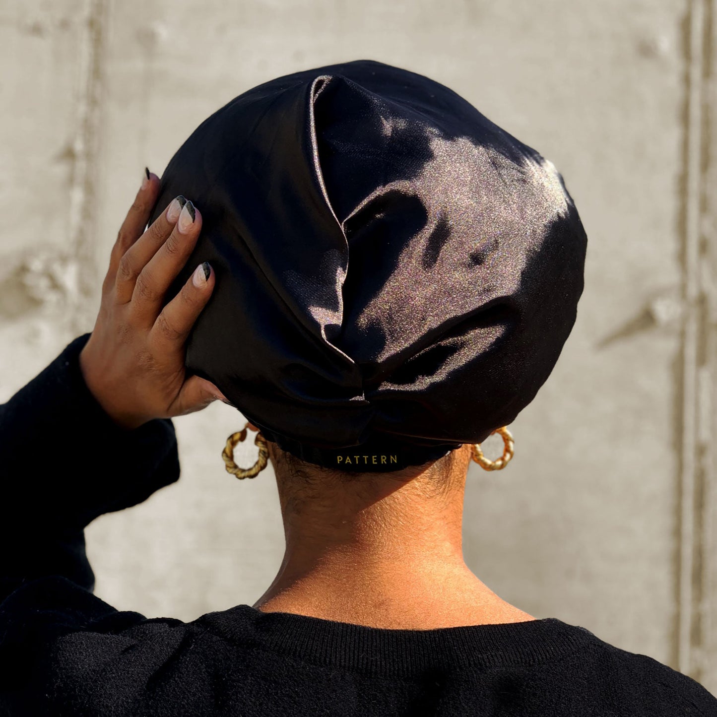 satin cap for curly hair