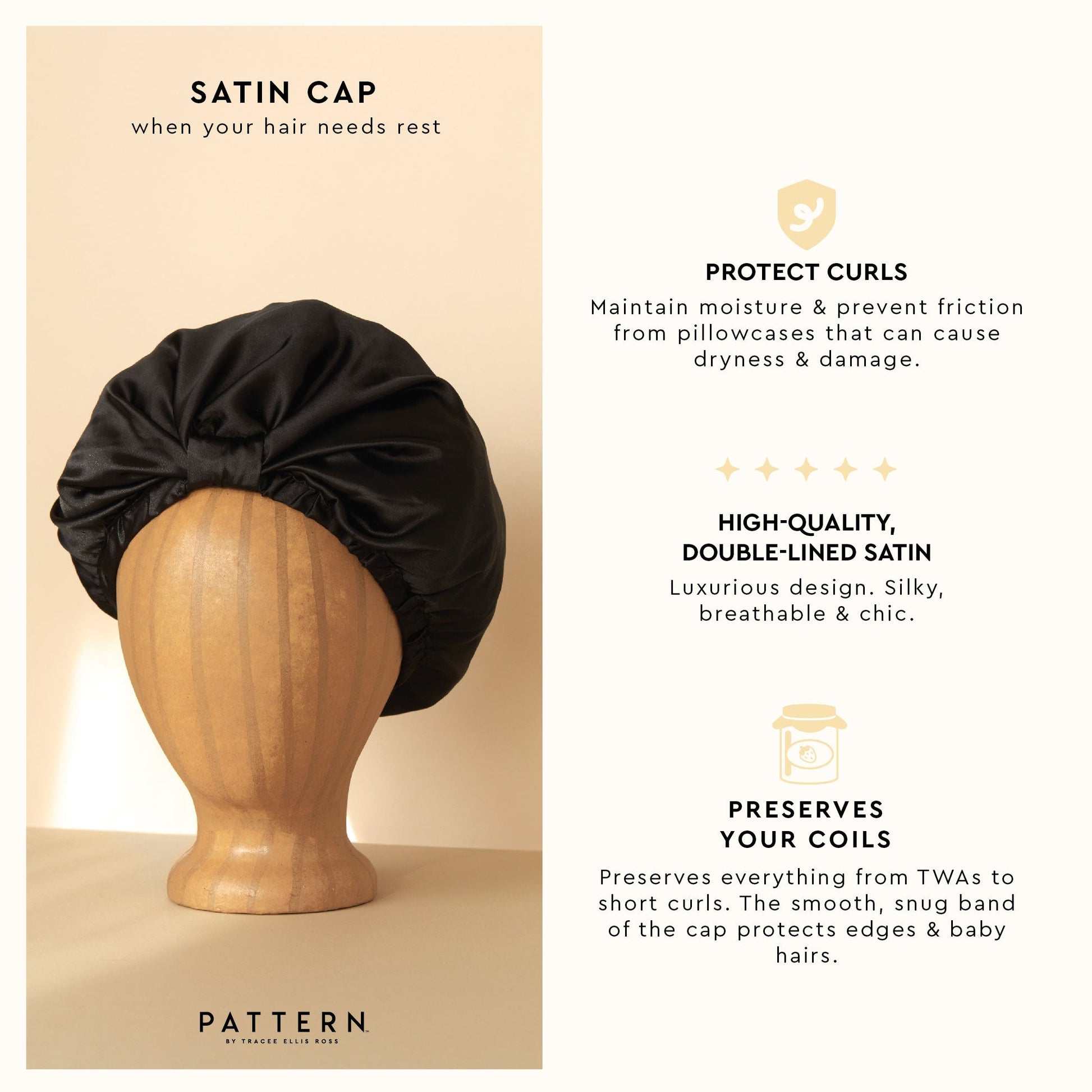 sleep cap for curly hair